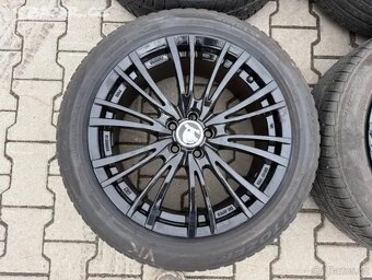 4x al kola 5x100 17 + pneu zimní 205/55 R17 - 2