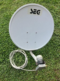 Satelitní parabola 60 SEG, konvertor,koaxial,přijímač, držák - 2