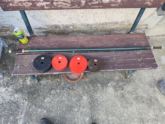 Nakládací činkový set - 2