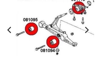 Strongflex silentbloky Honda Civic - 2