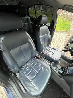 Modré kožené sedačky octavia 1 sedan - 2