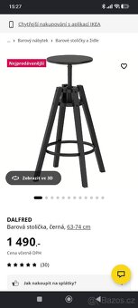 Prodám 2 barové židle IKEA - 2