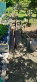 PE vodovodní potrubí a zbytky zahradních hadic 3/4" - 2