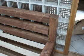 NOVÁ, zvýšený SED trámová postel 180 x 200 roš - 2