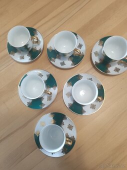 Porcelánové kávové šálky s podšálky - 2