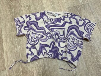 Dívčí crop top,tílka,trička H&M 146/152 - 2