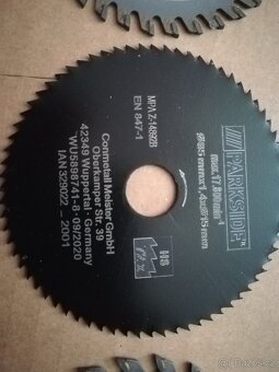 mini kotouče řezne parkside nove - 2
