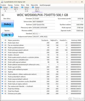 HDD WD Blue 500 GB 5400 ot. 2,5 " - 2