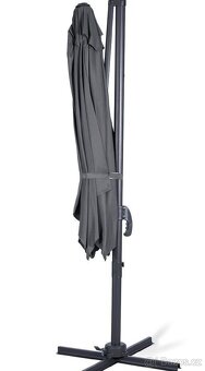 Zahradní slunečník šedý 250cm x 250cm nový - 2