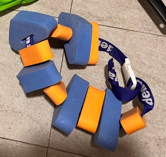 Dětský plavecký pás (modro–oranžový) 95cm - 2