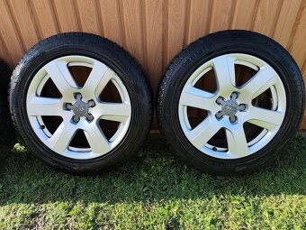 Originál ALU kola Audi 5x112 r17 zimní pneumatiky (bazar) - 2