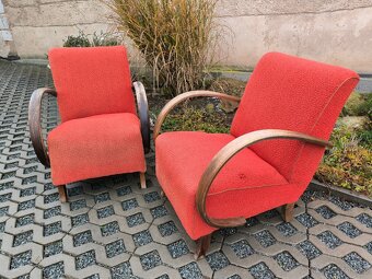 Starožitná Art Deco křesla "C" - Jindřich Halabala - 2