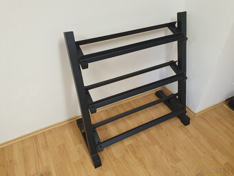 jednoručky činky - HEXA - sada 200kg + STOJAN - 2