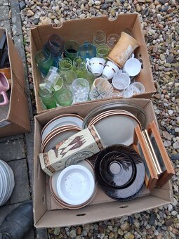 Starší, talíře, skleničky, vázy, mix - 2