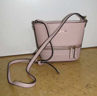 Kabelka malá béžová se zipy - 2