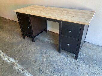 Psací stůl IKEA Hemnes - černohnědý - 2