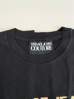 Tričko Versace Jeans Couture - černá/zlatá (S) - 2