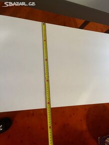 Stolek, bílý, 120x42 cm - 2