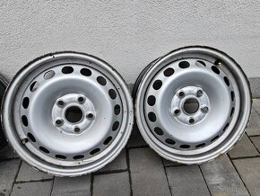 Originální plechové disky Volkswagen / Škoda 15" - 2