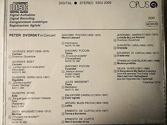 CD Peter Dvorský in Concert, vydalo Opus 1988, - 2