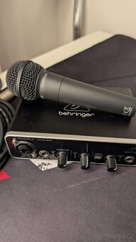 Mikrofon behringer XM8500 ultravoice a Behringer zvukovka - 2