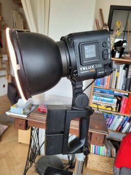 Studiové světlo bateriové LED výkonné + nerezový stativ - 2