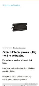 Zimní dilatační plovák bazénový - 12 ks - 2