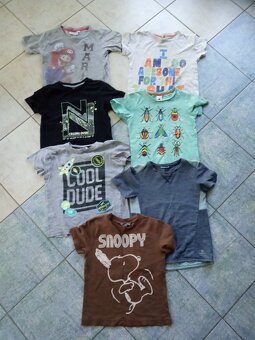 Trika a košile krátký rukáv, tílko-vel. 104/110/116 - 2