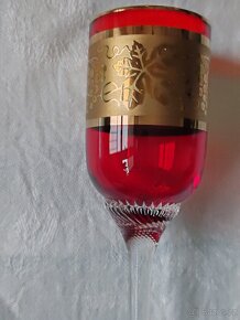 Skleničky červené na stopce - 2