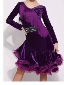 Závodní šaty na Latinu vel. M - 2