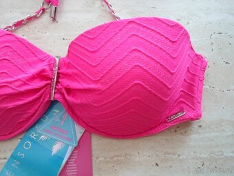 Růžové plavky plavková podprsenka 70A - 2