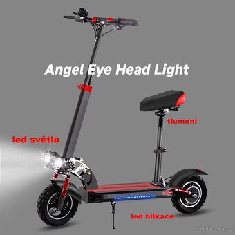 Elektrická, skládací koloběžka 48V / 500-1000W - 2