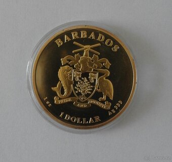 Stříbrná mince Pelikán s rutheniem a zlatem - 2