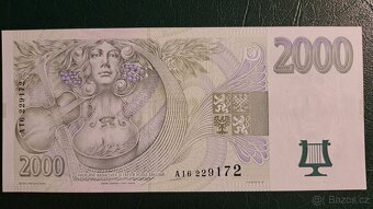 2000 Kč 1996 - UNC  - 2