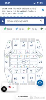 Kozub - Bez debat 2x lístek - 2