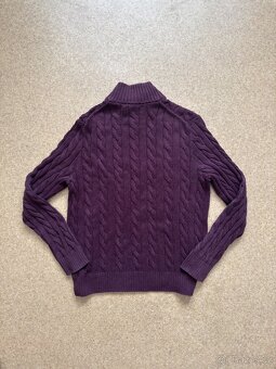Ralph Lauren Polo vínový 1/4 zip svetr - 2