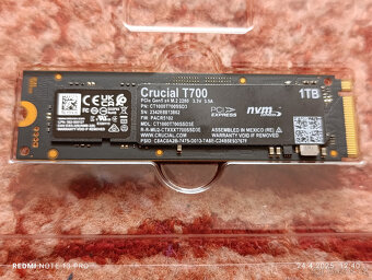 NVME 1TB CRUCIAL T700 - PCIe 5.0 4x NVMe- CTENI 11700MB/s - 2