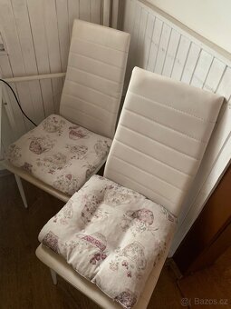 Prodám 4 kusy bílé židle - 2