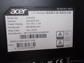 Monitor Acer 22´ plně funkční, levně - 2