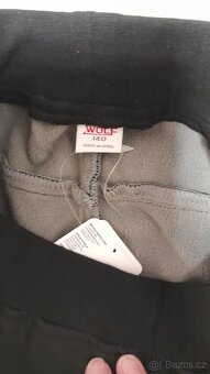 Nové dívčí zateplené softschelové kalhoty vel. 140 - 2