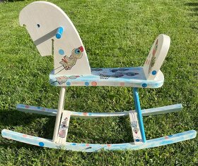 Houpací koník dřevěný - 2