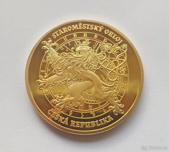 Staroměstský orloj – pamětní medaile Au 999 – Proof - 2