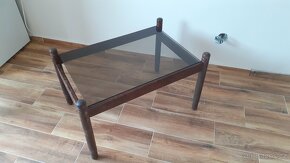Konferenční stolek dřevo/sklo - 2