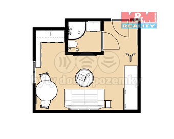 Prodej bytu 1+kk,25 m²,Klášterec nad Ohří, ul. Pod Stadionem - 2