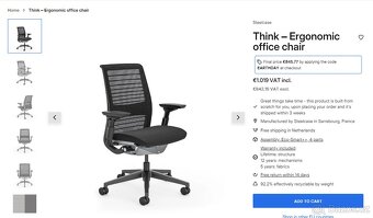 Kancelářská židle Steelcase Think V2 - 2