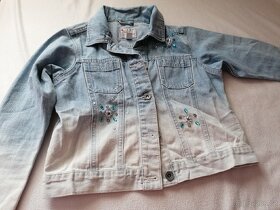 Jeans bundička 7-8 let NEXT s kamínky - 2