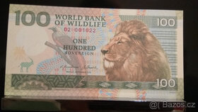 Bankovka LEV -World Bank of Wildlife Knotkových - 2