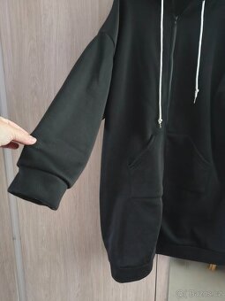 Černý mikinový kabátek vel.48/50 - 2