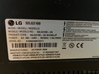 Televize LG 32LG2100 + set-top box Qviart T2H265 - 2
