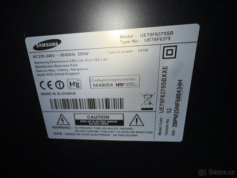 TV Samsung UE75F6375SB a Soundbar Pioneer SBX N700 - 2